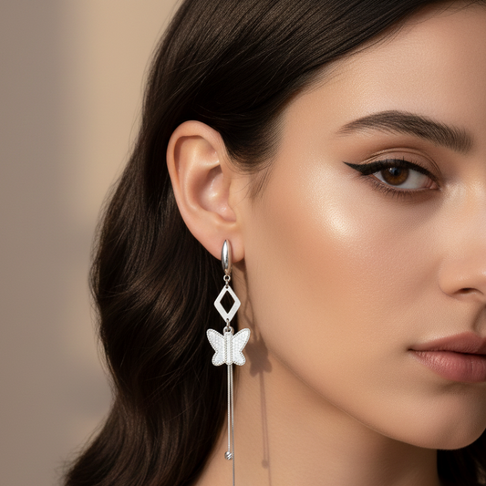 Butterfly Drop Earrings