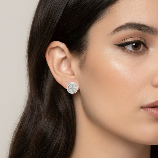 Lucky Charm Disc Studs