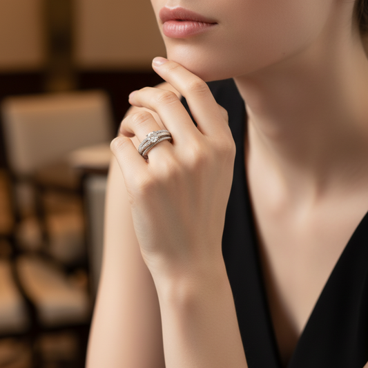 Duo Radiance Ring Set