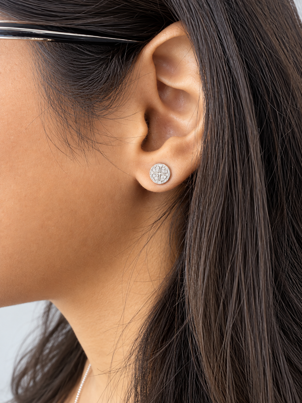 Love Charm Disc Studs