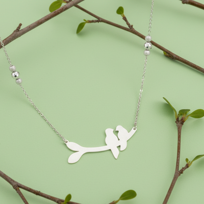 The Lovebirds Charm Necklace