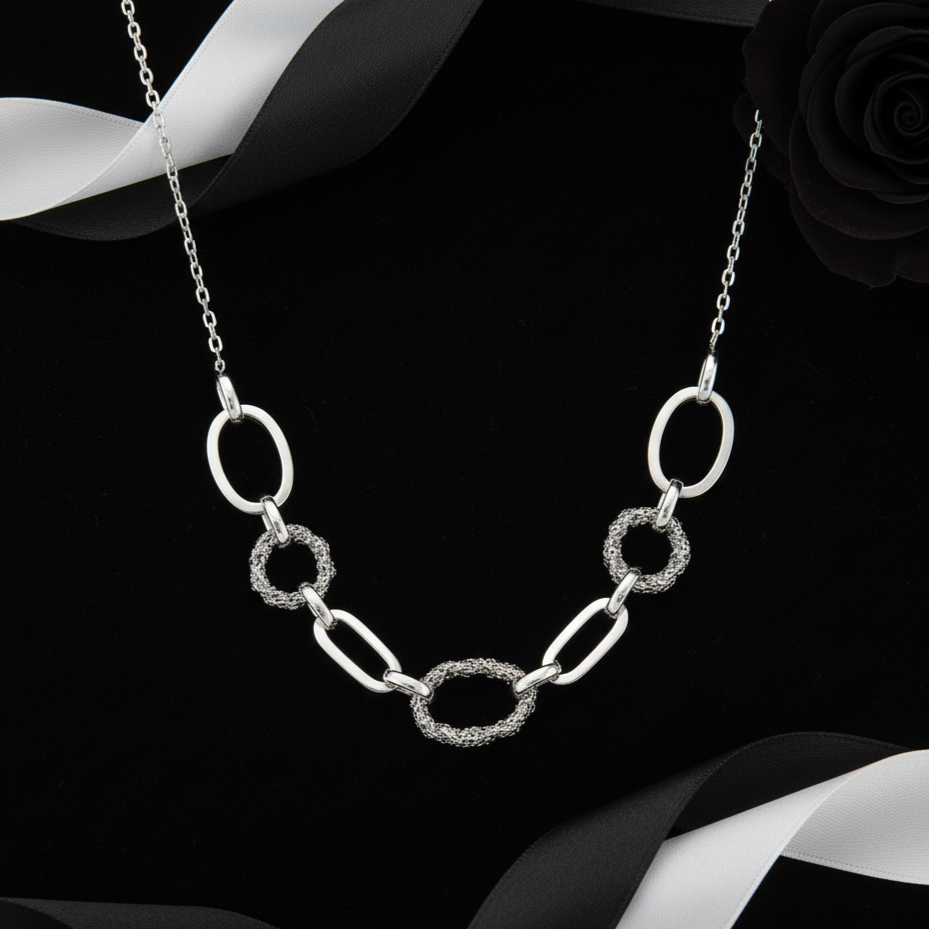 The Interlinked Texture Necklace