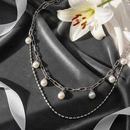 The Layered Pearl Necklace
