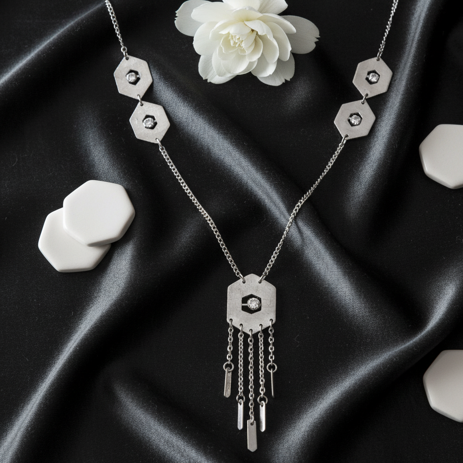 The Hexagon Cluster Necklace