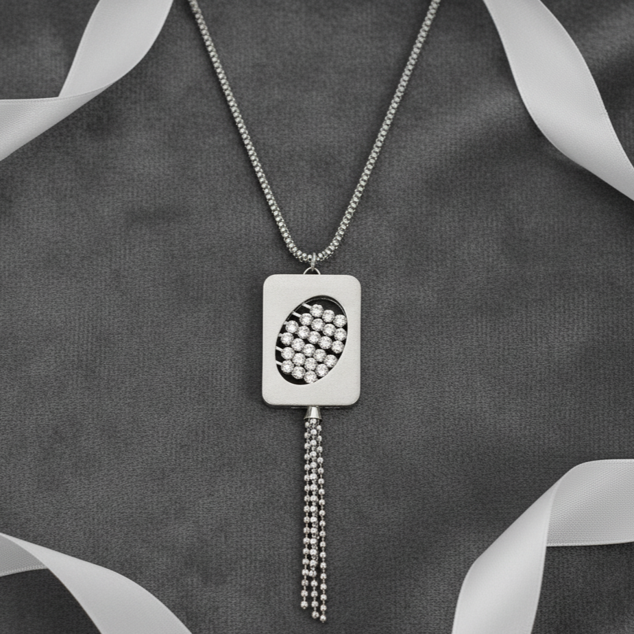 The Geometric Tassel Necklace