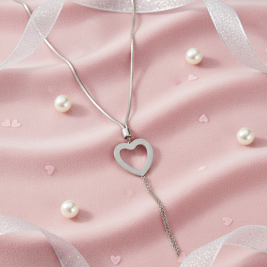 The Heart Tassel Necklace