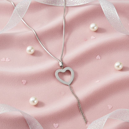 The Heart Tassel Necklace