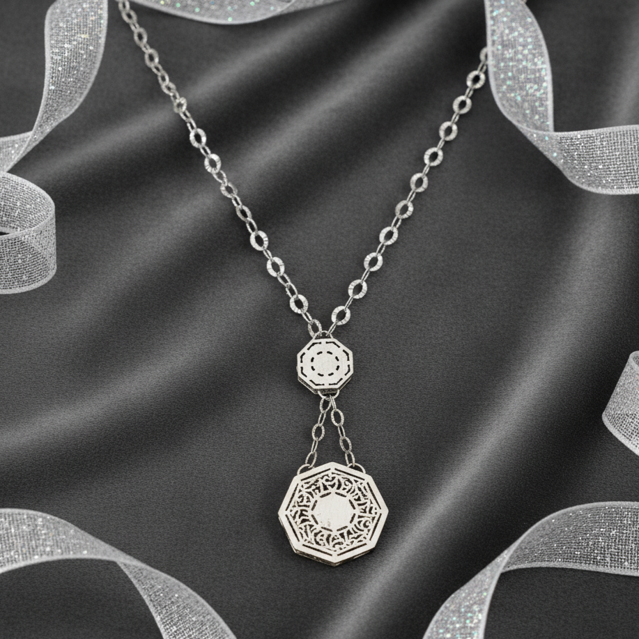 The Linked Hexagon Necklace