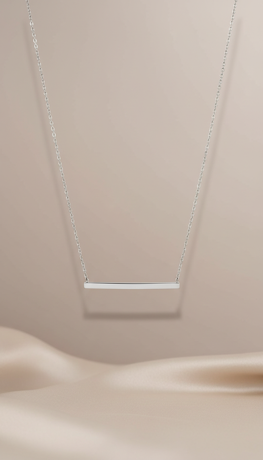Minimal Bar Pendant Necklace