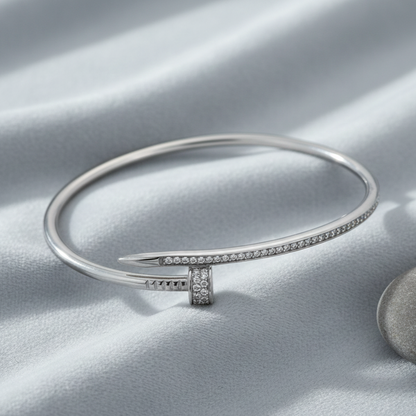 Urban Edge Diamond Nail Bracelet