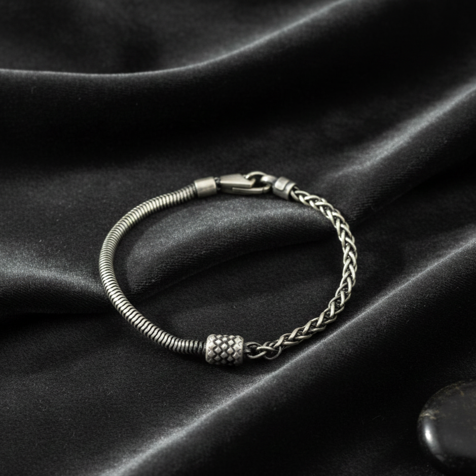 Artisan Forge Silver Bracelet