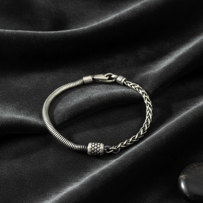Artisan Forge Silver Bracelet