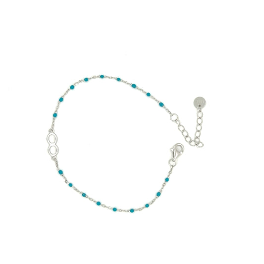 Azure Flow Infinity Bracelet