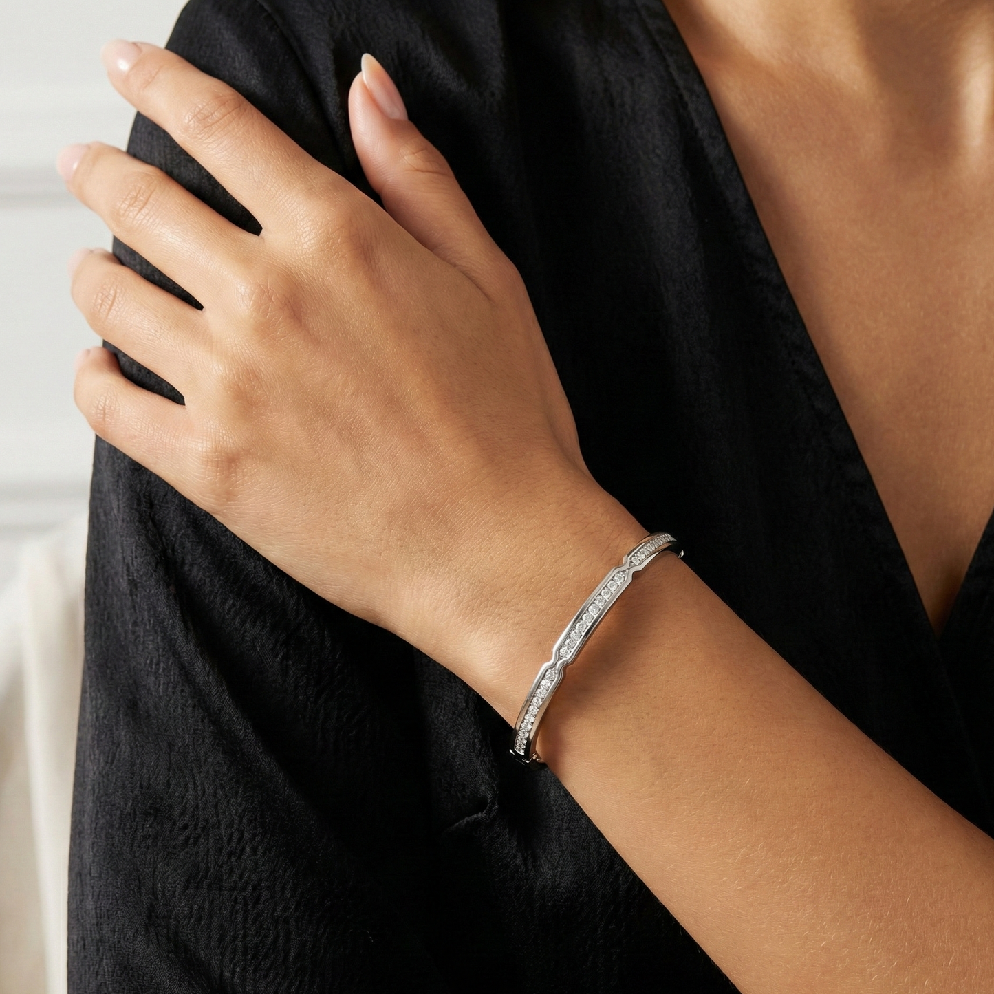 Luminary Bridge Diamond Bangle