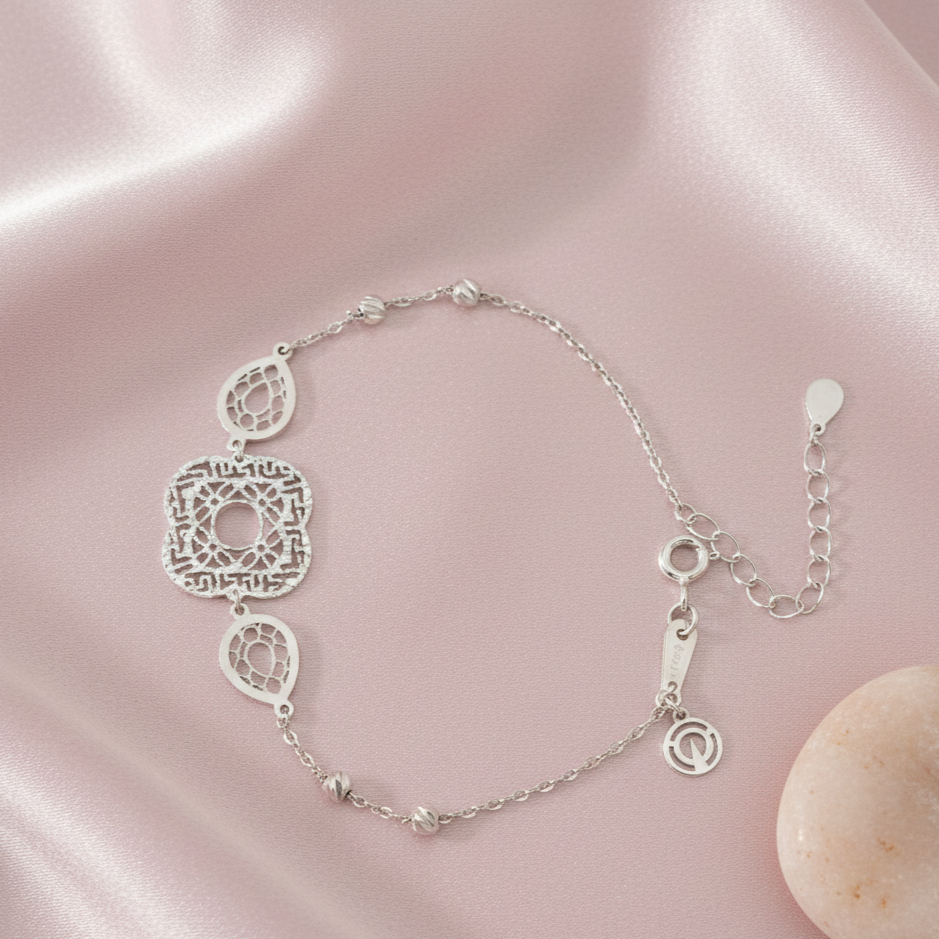 Ethereal Bloom Filigree Bracelet
