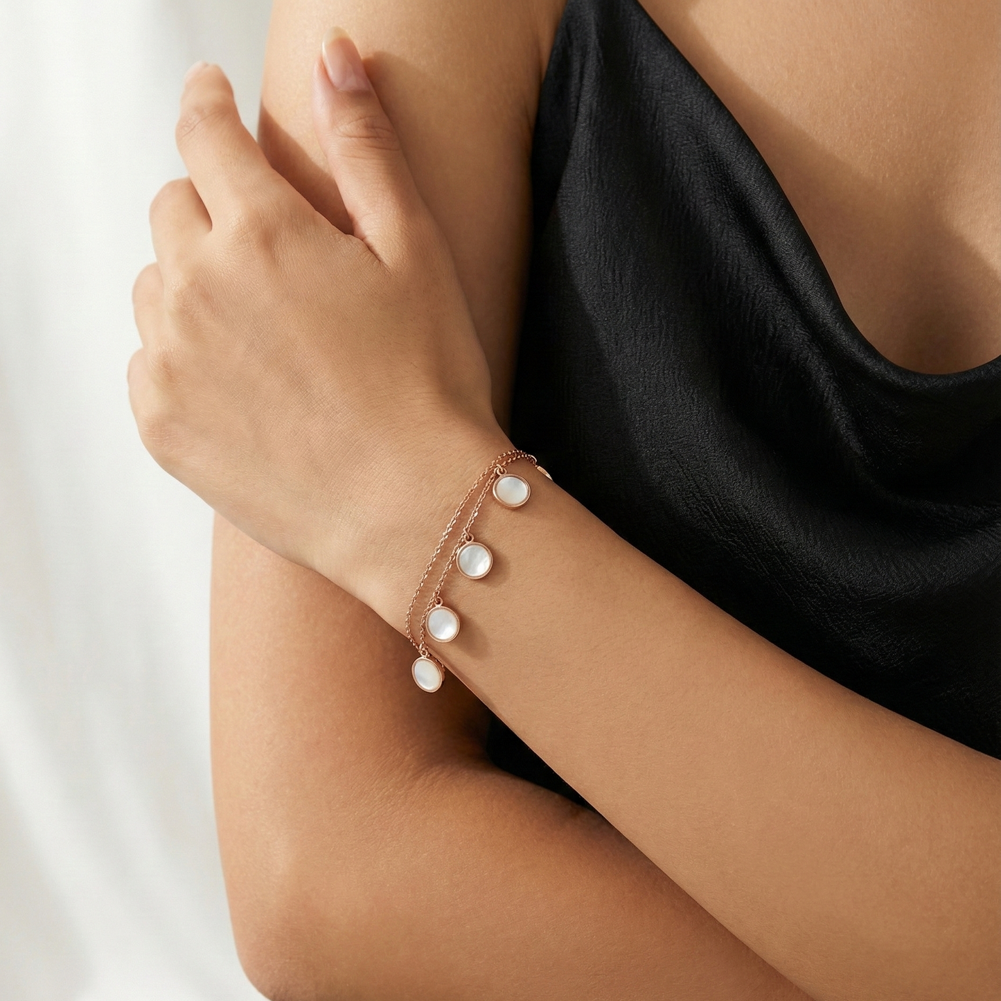 Rose Aurora Charm Bracelet