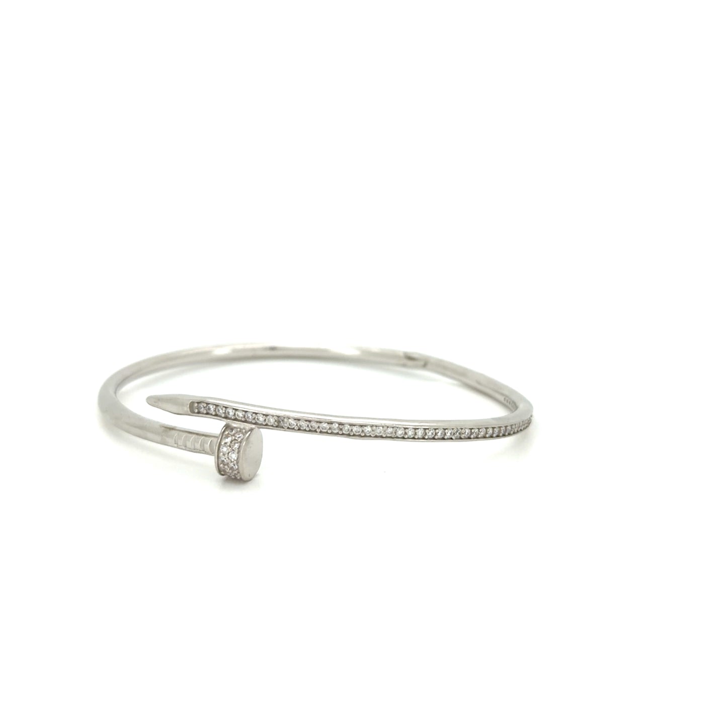 Urban Edge Diamond Nail Bracelet
