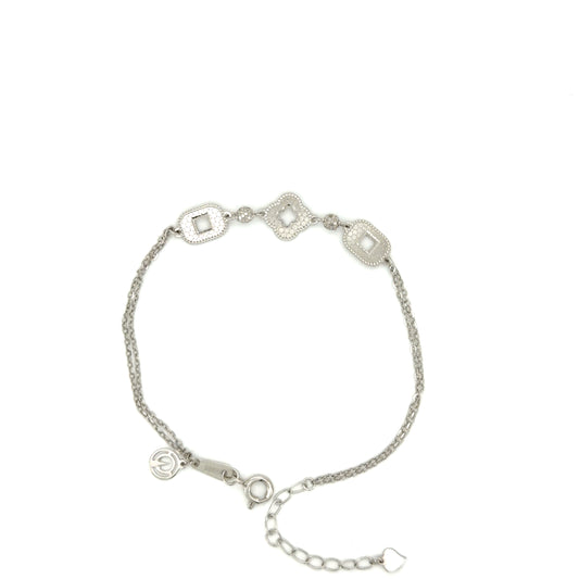 Geometric Bloom Chain Bracelet