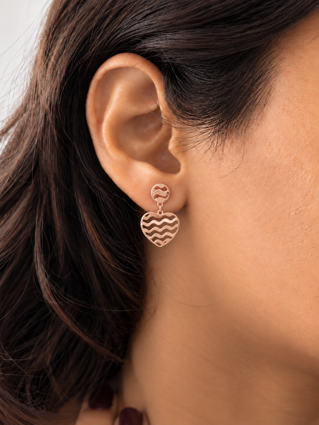Heart Drop Earrings
