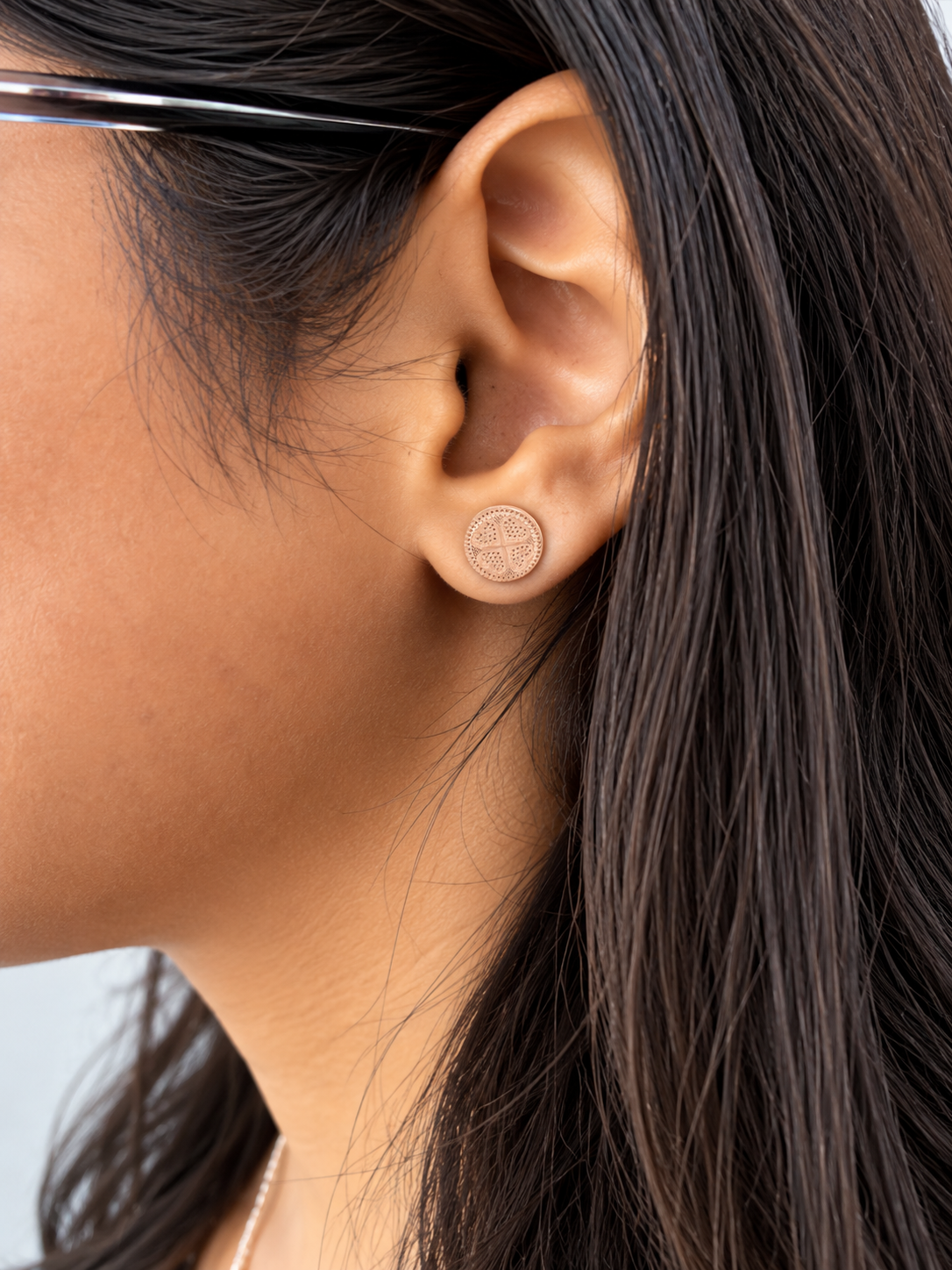 Love Charm Disc Studs