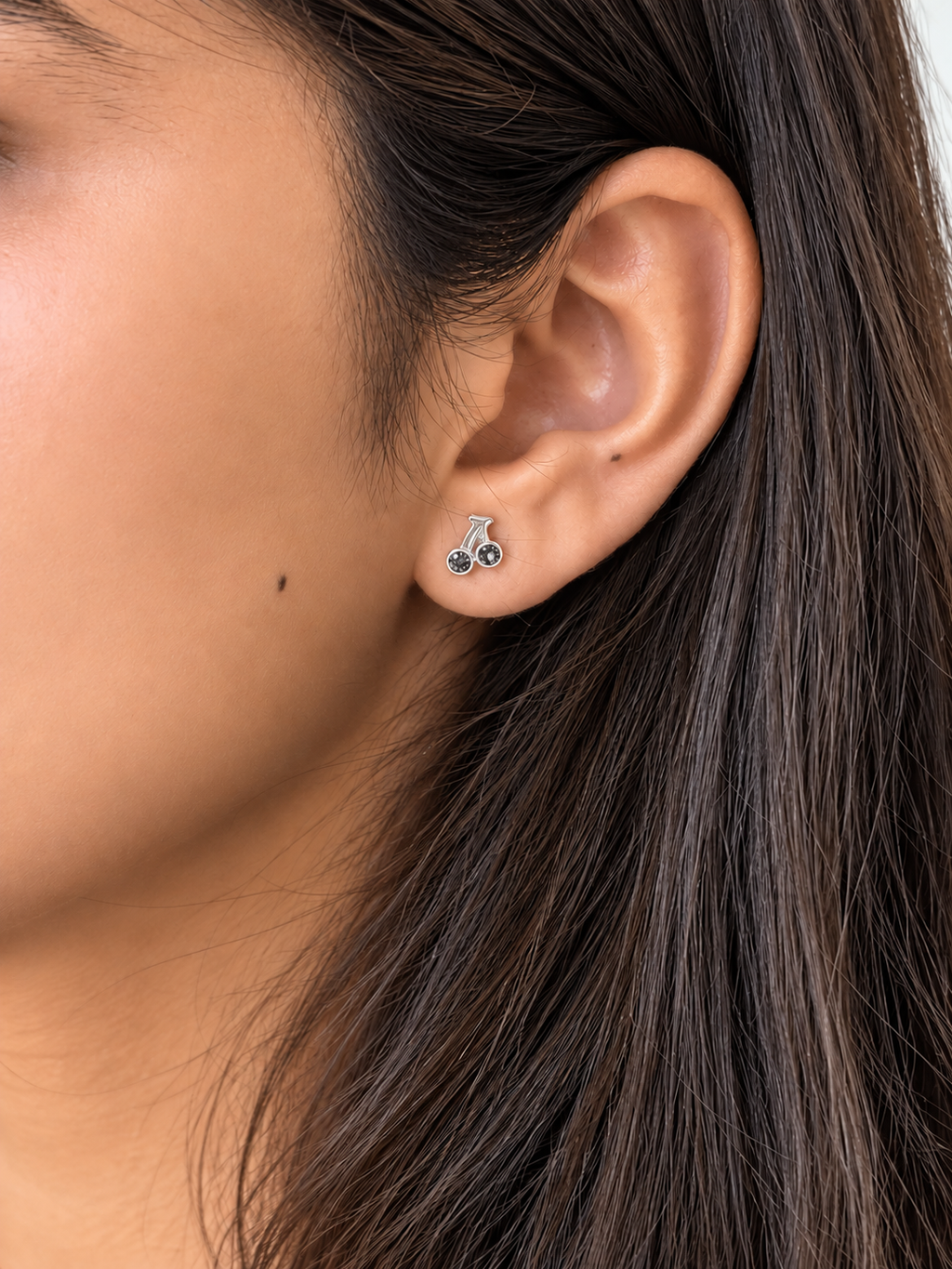 Sweet Cherry Bliss Stud Earrings