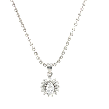 The Solitaire Halo Necklace