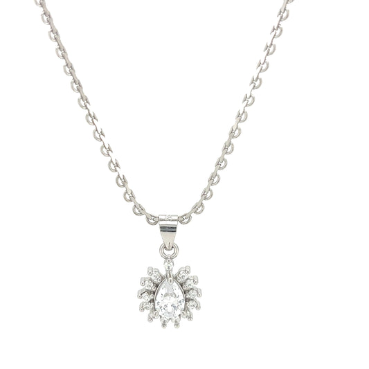 The Solitaire Halo Necklace
