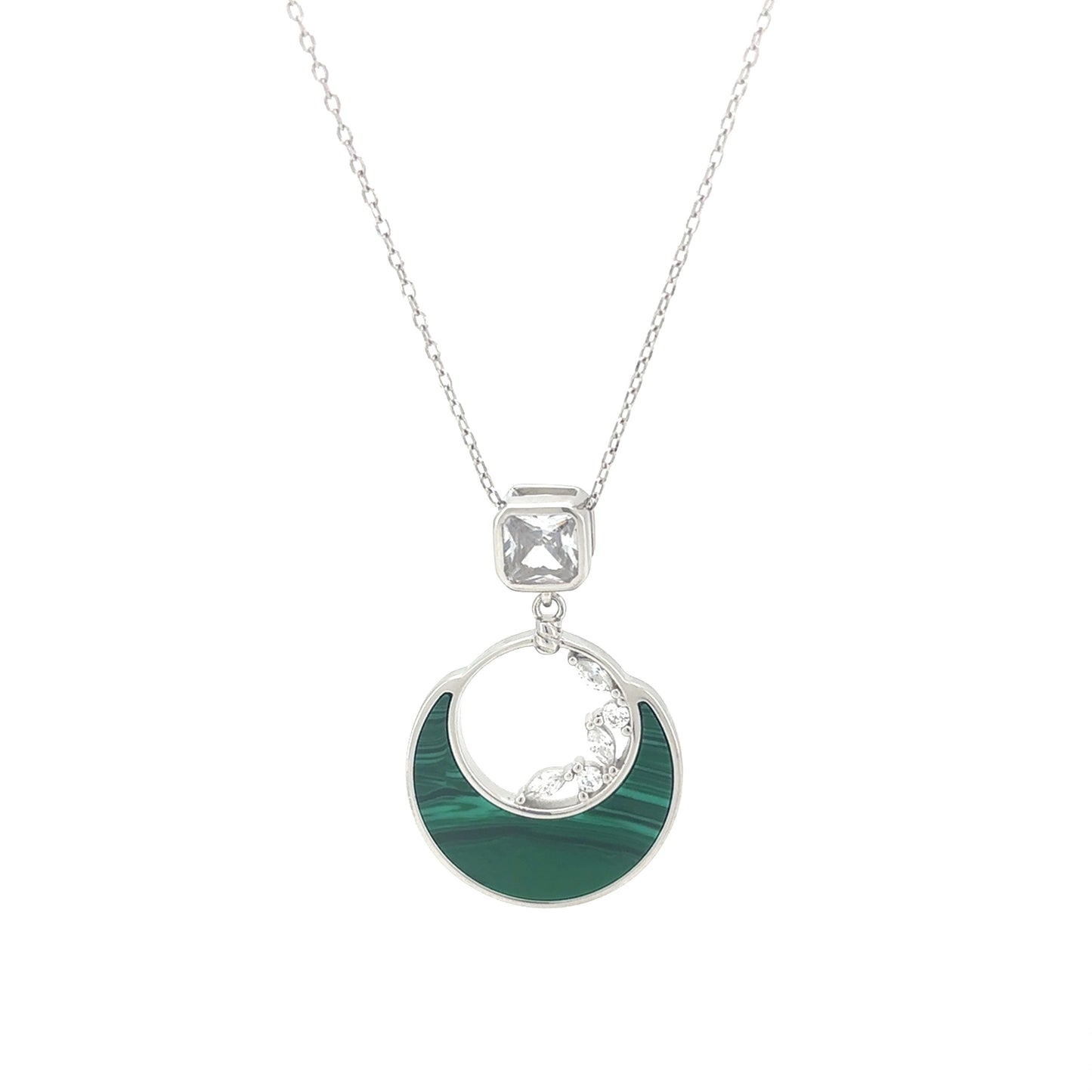 The Celestial Green Charm Necklace