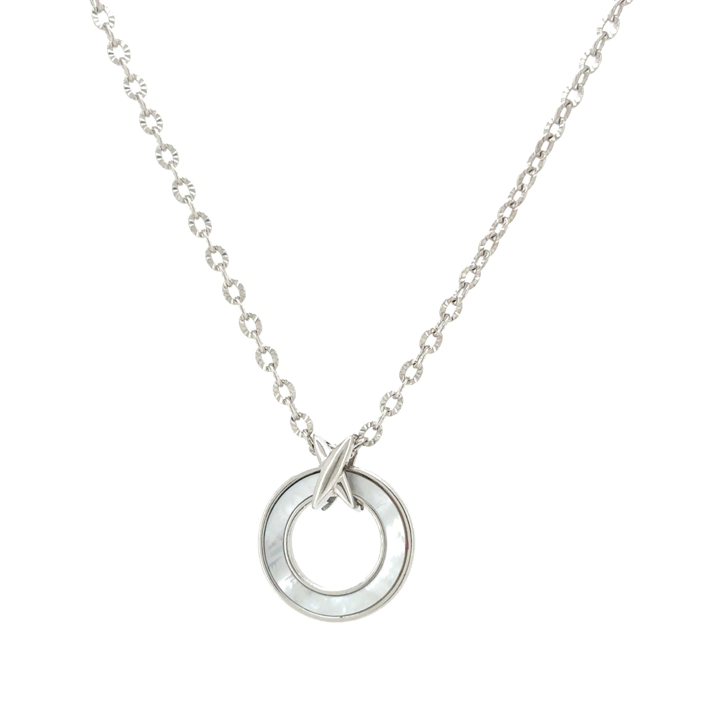 The Mother of Pearl Medallion Necklace