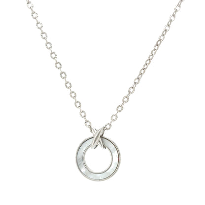 The Mother of Pearl Medallion Necklace