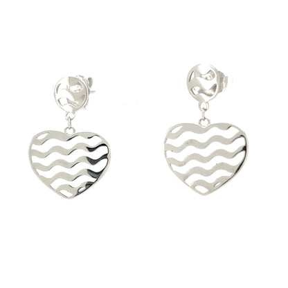 Ocean Heart Drop Earrings