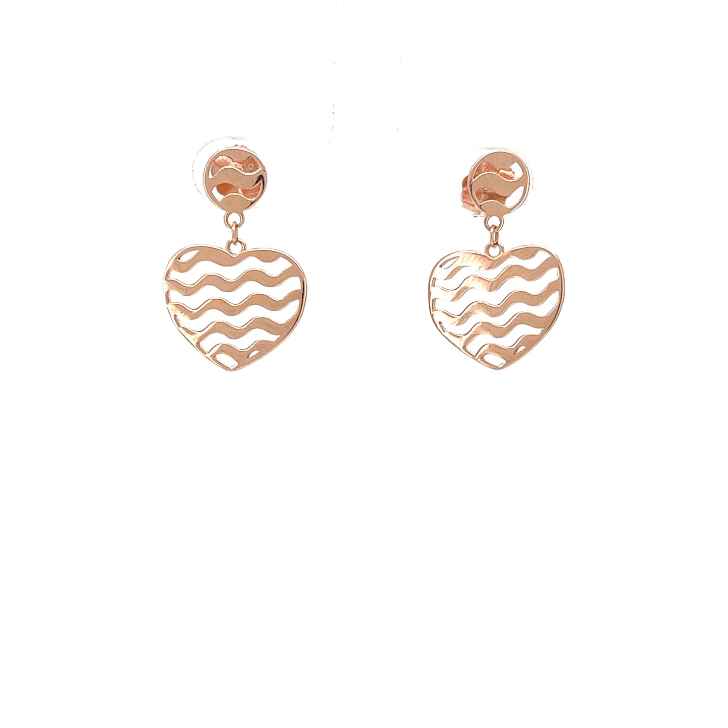 Ocean Heart Drop Earrings