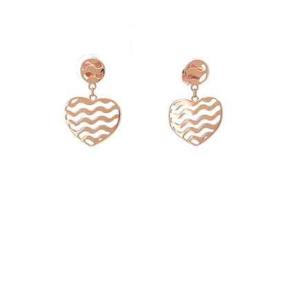 Ocean Heart Drop Earrings