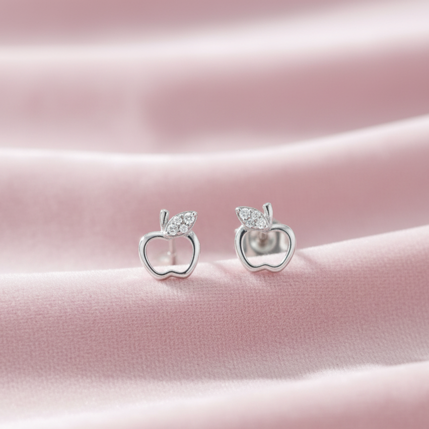 Enlighten Apple Stud Earrings