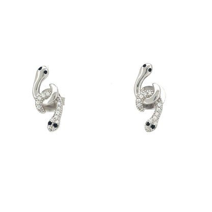 Serpent Embrace Stud Earrings