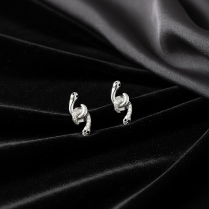 Serpent Embrace Stud Earrings