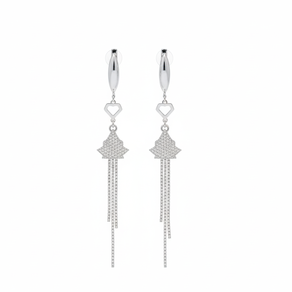 Winter Radiance Drop Earrings