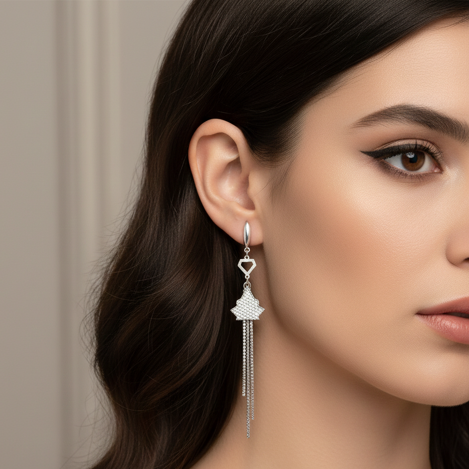 Winter Radiance Drop Earrings