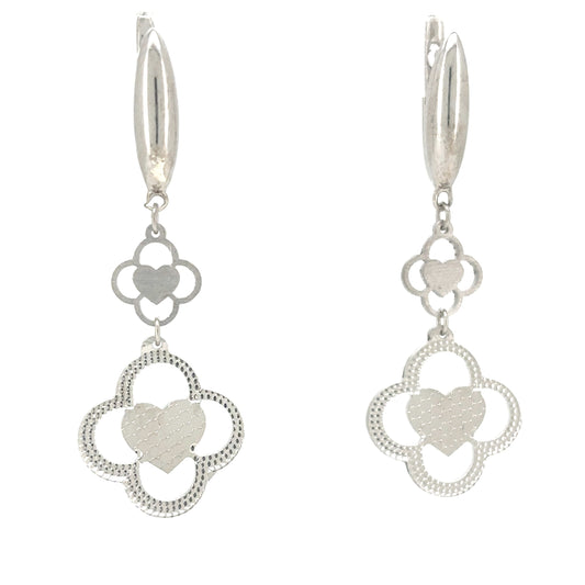Heartfelt Bloom Drop Earrings