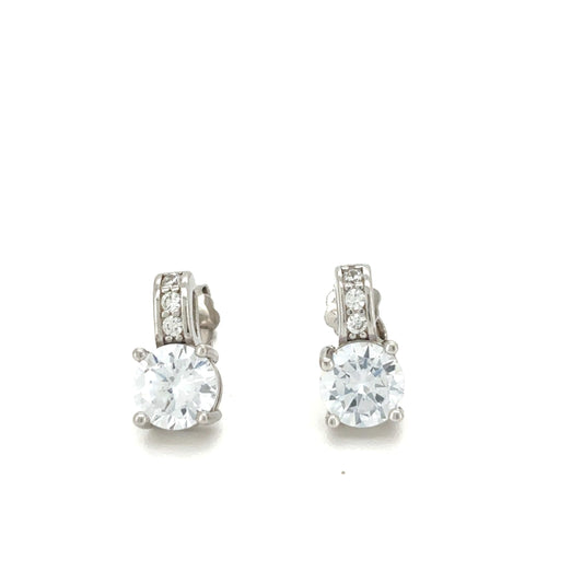 Radiant Halo Drop Earrings