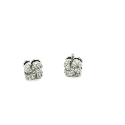 Glimmering Pinwheel Stud Earrings