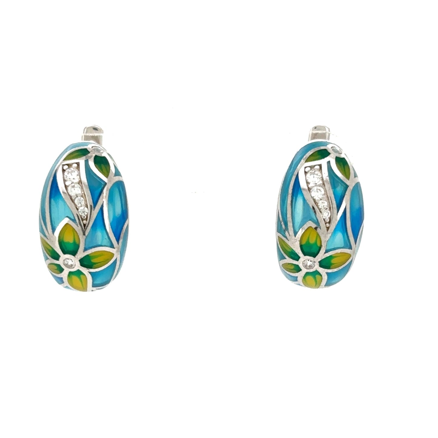 Enchanted Garden Hoop Earrings