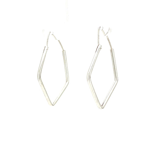 Modern Rhombus Hoop Earrings