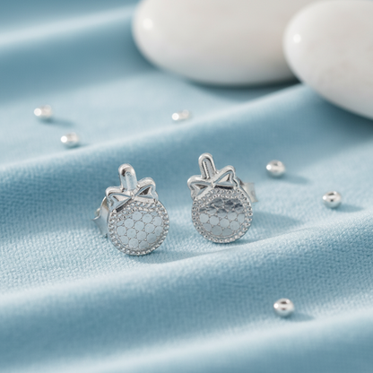 Tropical Glow Pineapple Stud Earrings