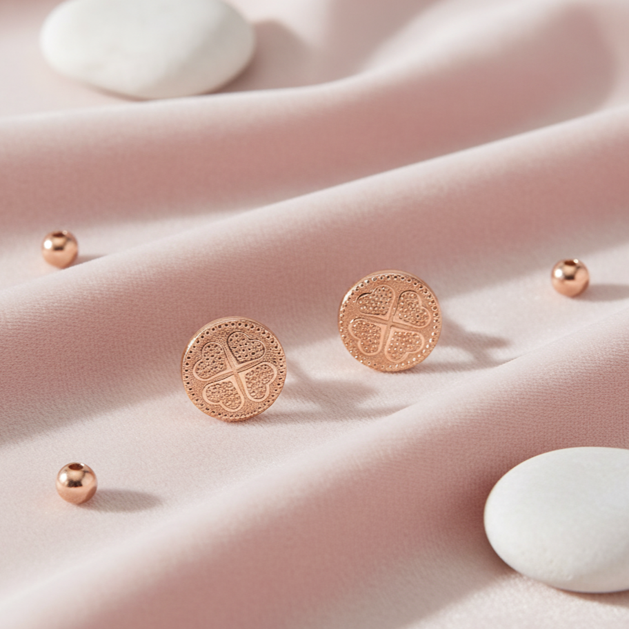 Lucky Charm Disc Studs