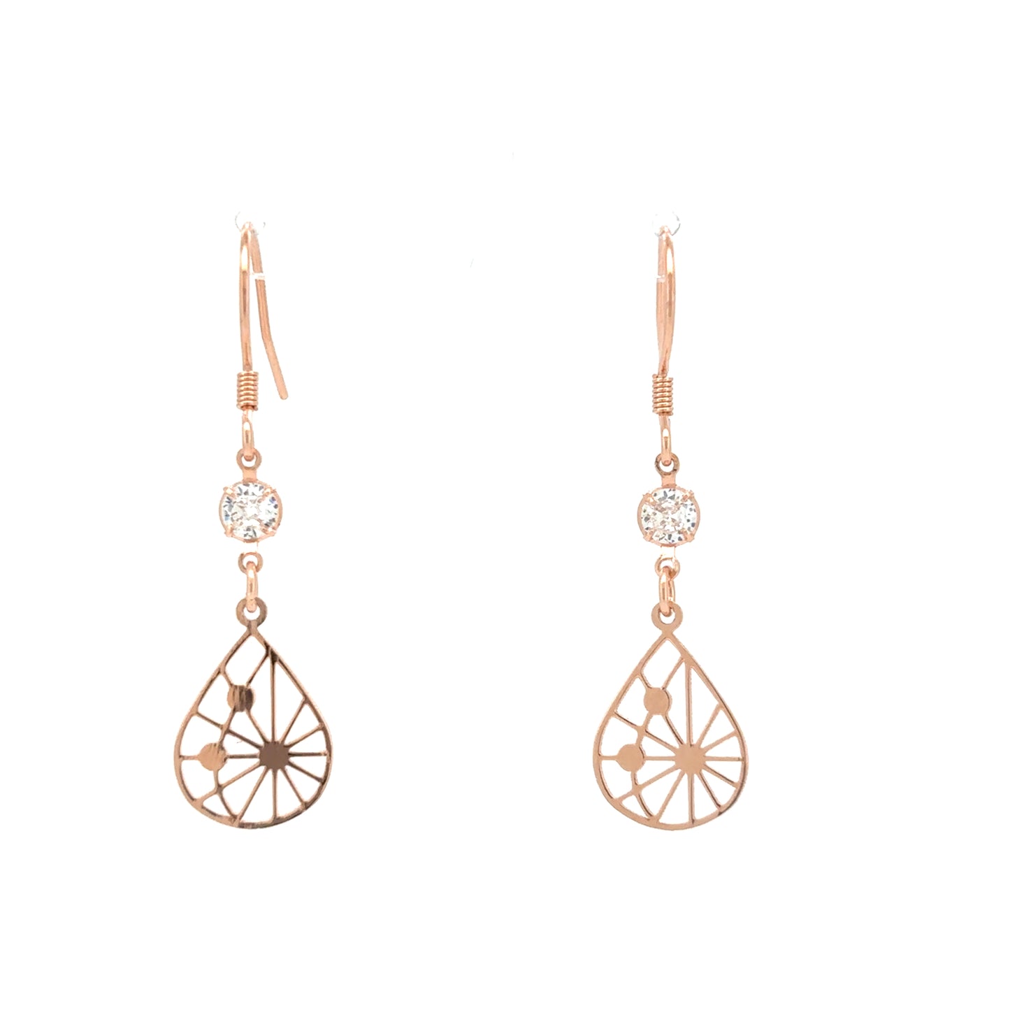 Starlit Dewdrop Hook Earrings
