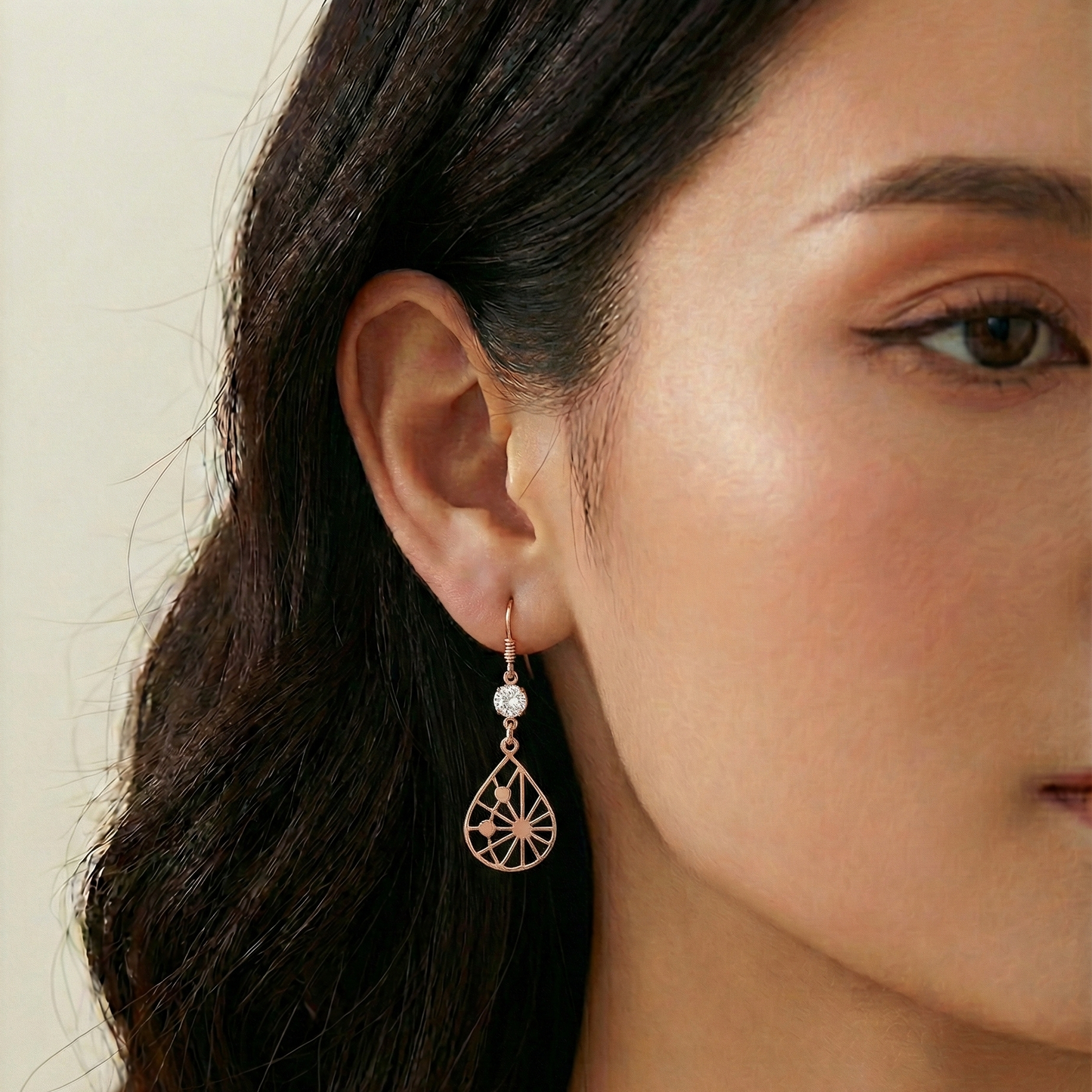 Starlit Dewdrop Hook Earrings