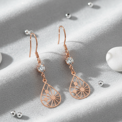 Starlit Dewdrop Hook Earrings