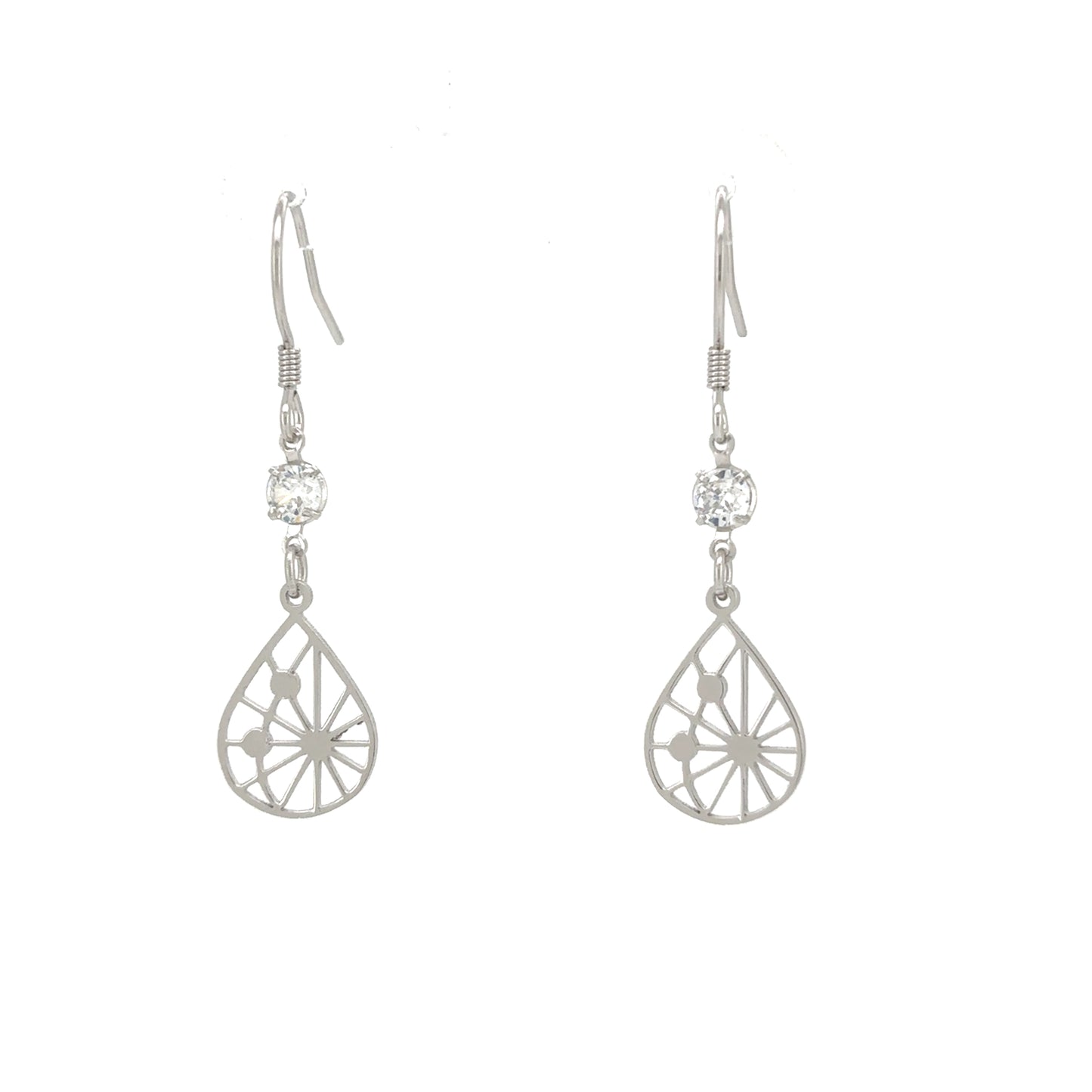 Starlit Dewdrop Hook Earrings