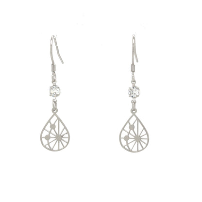 Starlit Dewdrop Hook Earrings